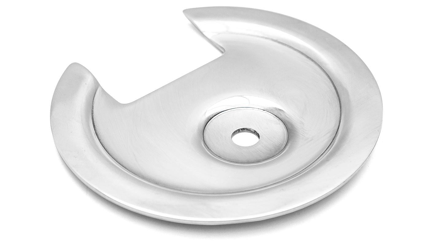Factory Tire Carrier Spare Mounting Plate & Wingnut, Stainless, 1966-77 Ford Bronco