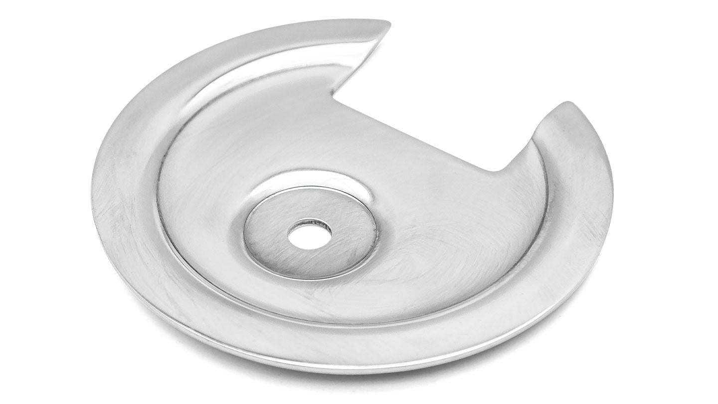 Tire Carrier Spare Retainer Plate, Stainless Steel, 1967-77 Ford Bronco