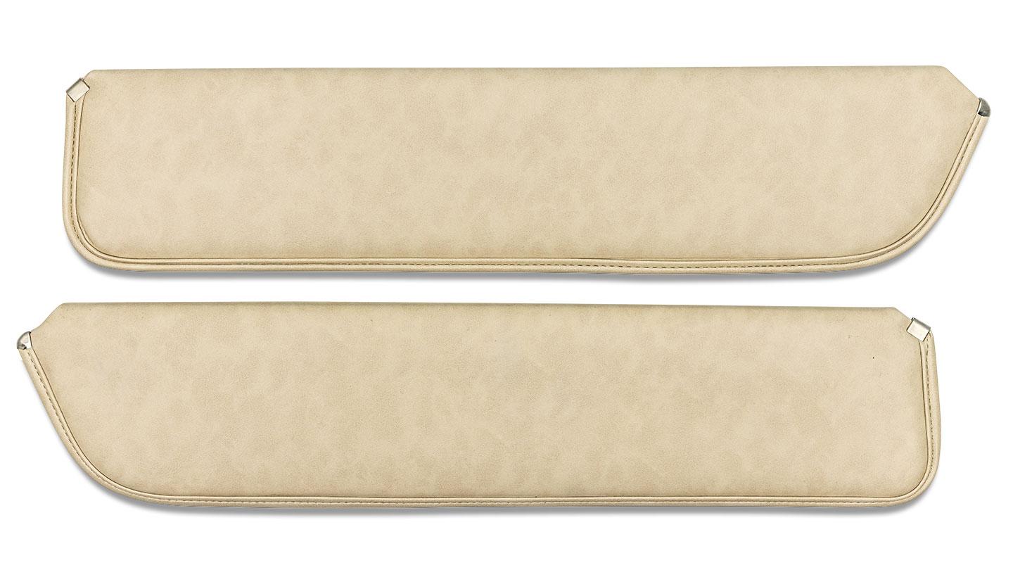Sunvisors for Electric Wipers, Parchment Vinyl, 1969-77 Ford Bronco