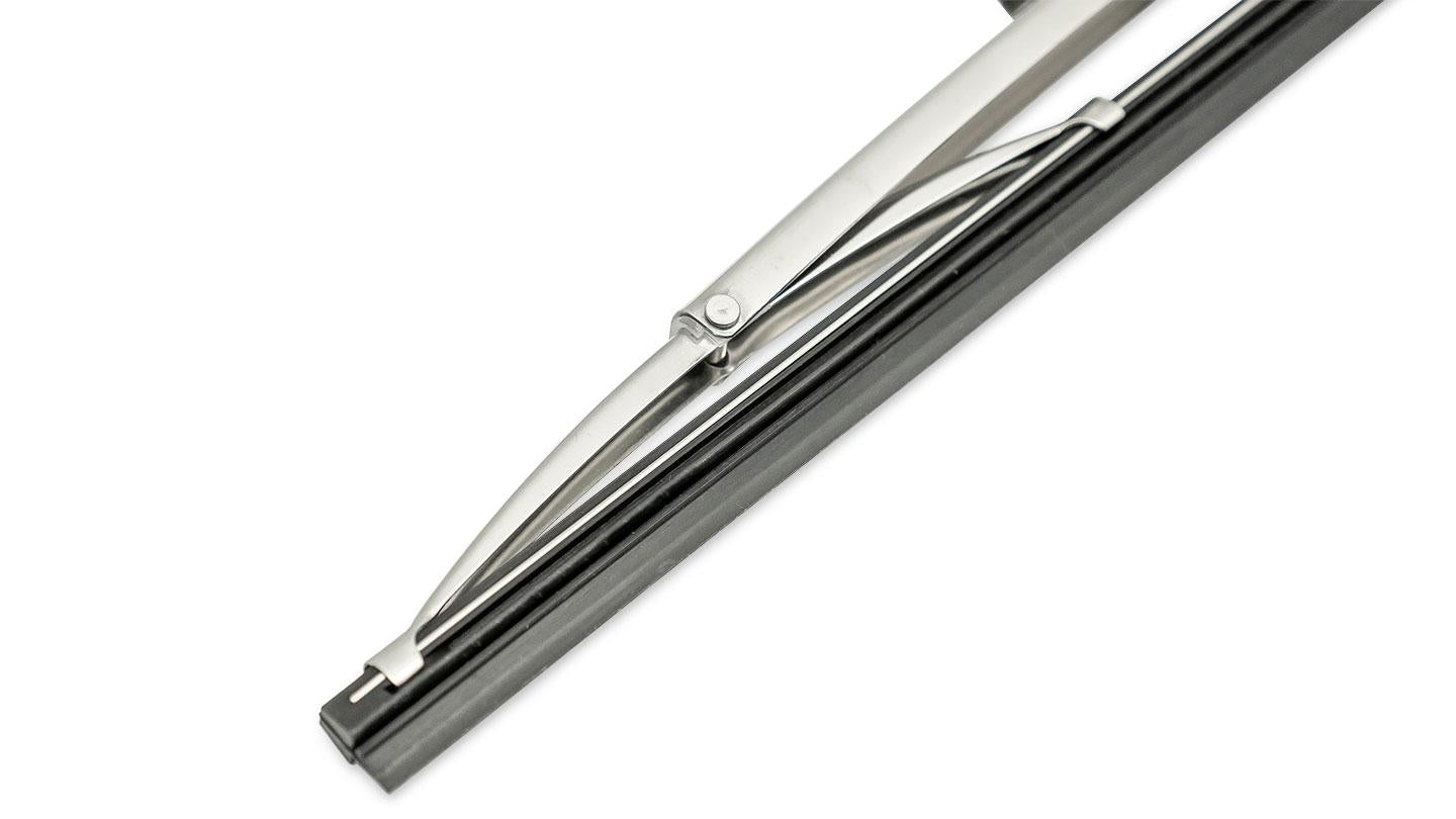 Wiper Blade, Polished Stainless, Requires Aftermarket Arms, 1966-77 Ford Bronco