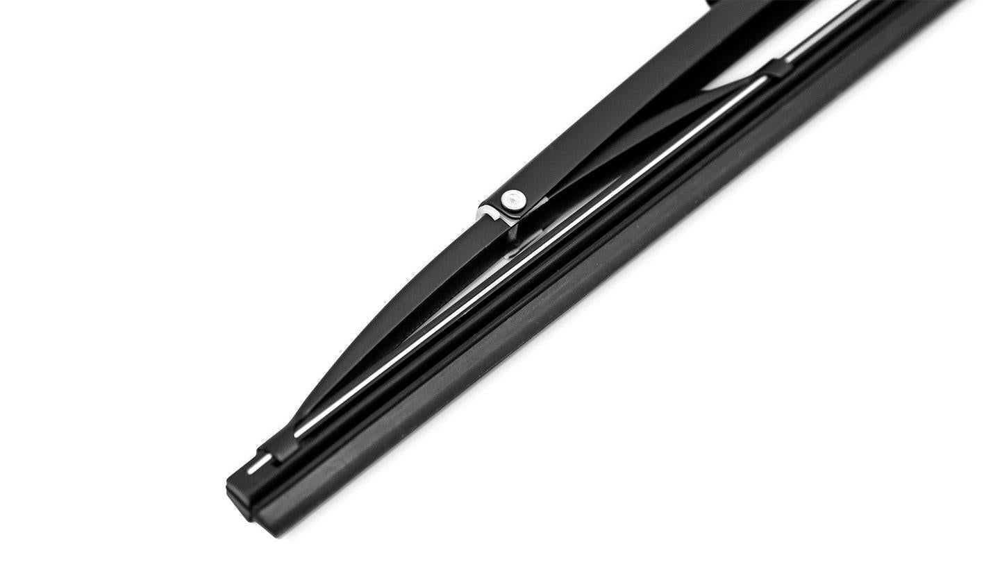 Wiper Blade, Black Stainless, Requires Aftermarket Arms