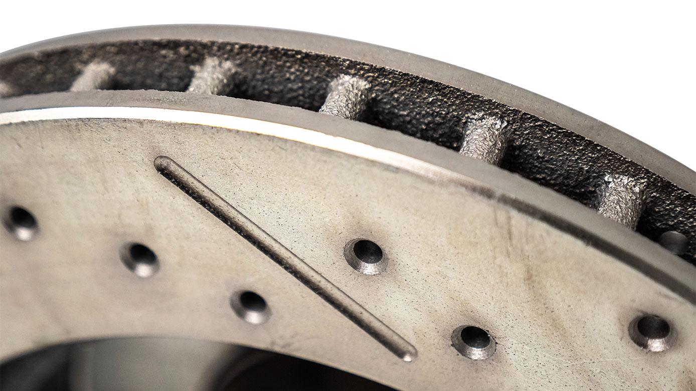 Front Slotted Disc Brake Hub/Rotor Assembly, Driver