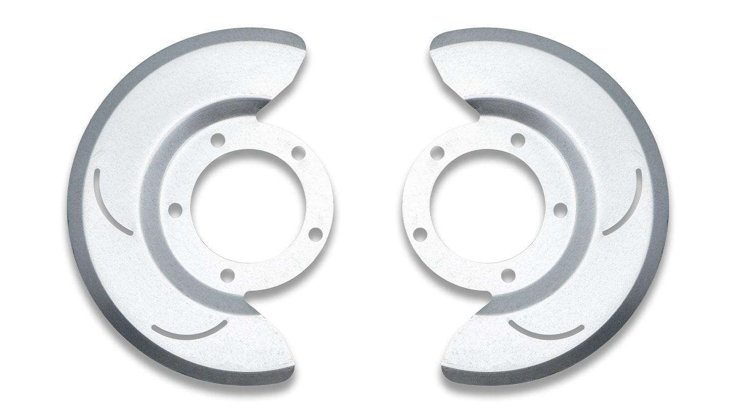 Dust Shields for Front Disc Brakes, Pair, 1976-79 Ford Bronco