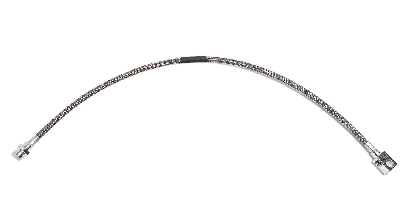 Rear Center Brake Hose, Braided Stainless, 1966-77 Ford Bronco, Fits Stock or Lifted