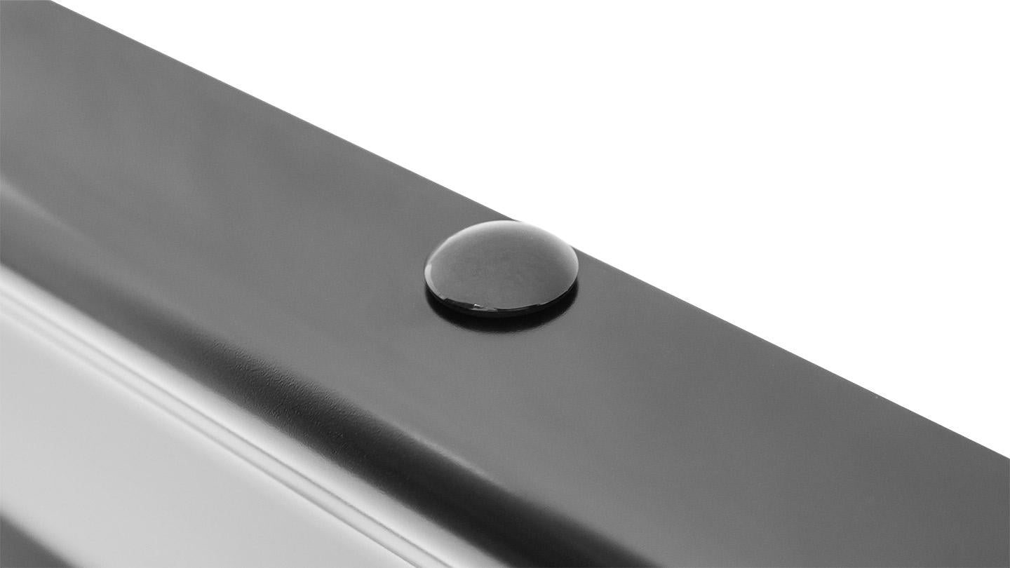 Stock Bumper Hardware Kit, Black, 1966-77 Ford Bronco