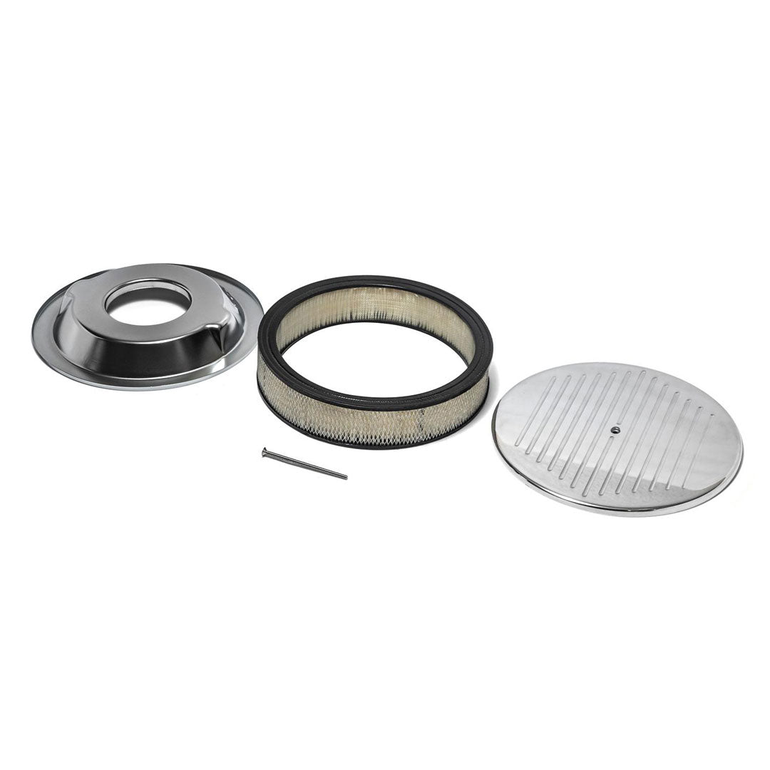 Polished Aluminum Low Profile Air Cleaner, 1966-77 Ford Bronco