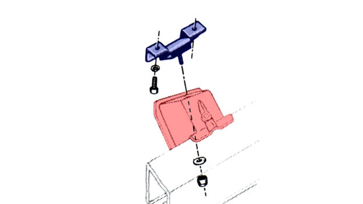 V8 Motor Mount, 1966-77 Ford Bronco