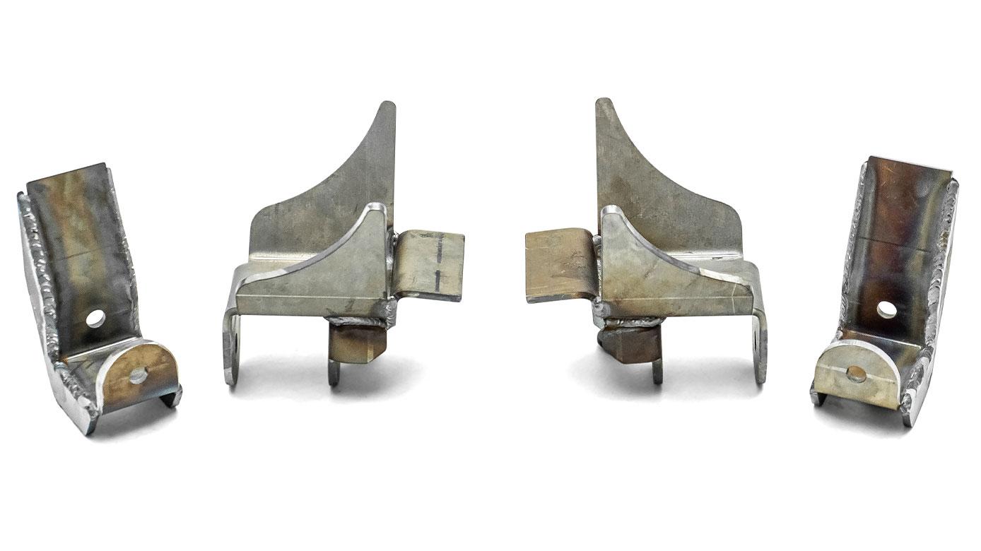 Heavy Duty Leaf Spring & Shackle Hangers, Set of 4, 1966-77 Ford Bronco