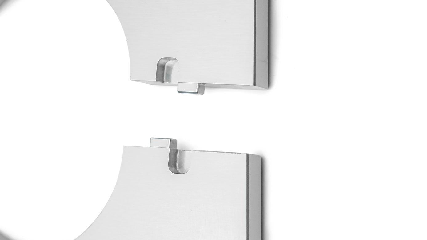 Billet Smooth Steering Column Bezel, Silver