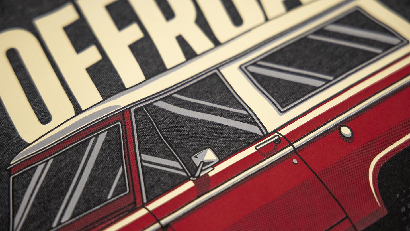 TOMS OFFROAD T-Shirt, Side Profile, Charcoal Heather