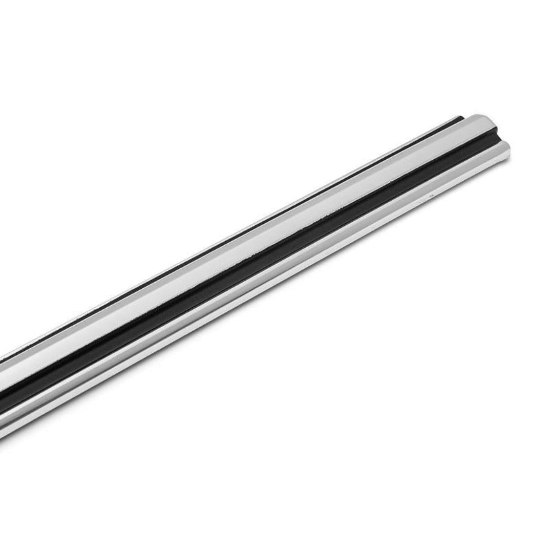Chrome quarter panel molding for passenger side, angled view