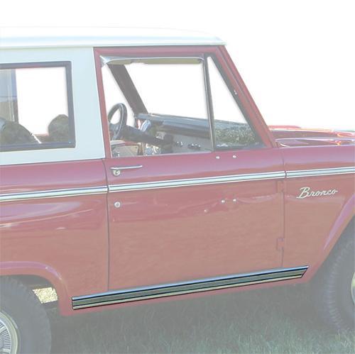 Rocker Panel Chrome Trim, Driver & Passenger, Pair