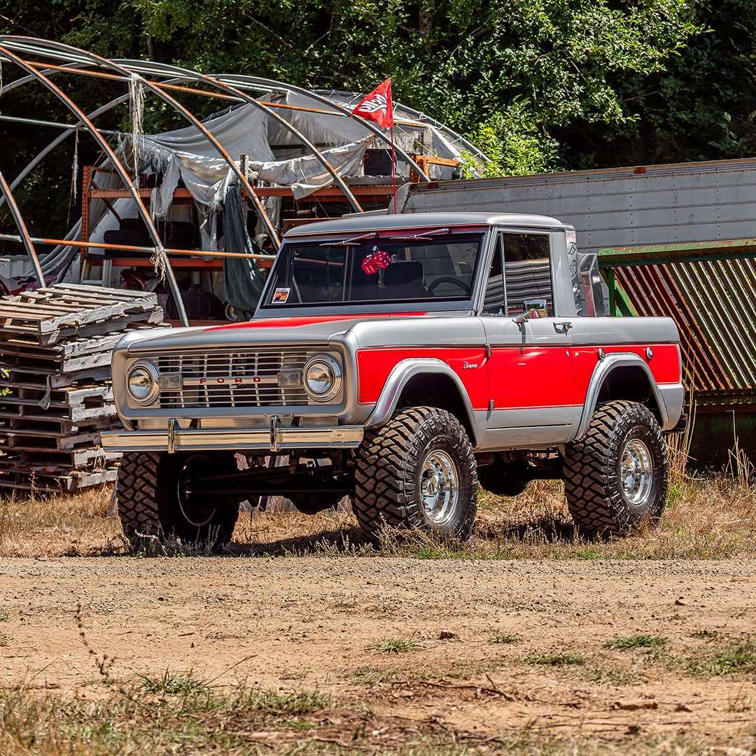 Classic Off-Road Truck On Muddy Trail