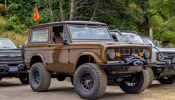 Restored Early Ford Bronco In Desert Setting 