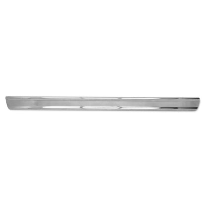 Stock Chrome Bumper, Front or Rear Smooth Without Hole for Bumperettes, 1966-77 Ford Bronco