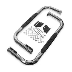 Polished Stainless Nerf Bars with Step Pads, 1966-77 Ford Bronco