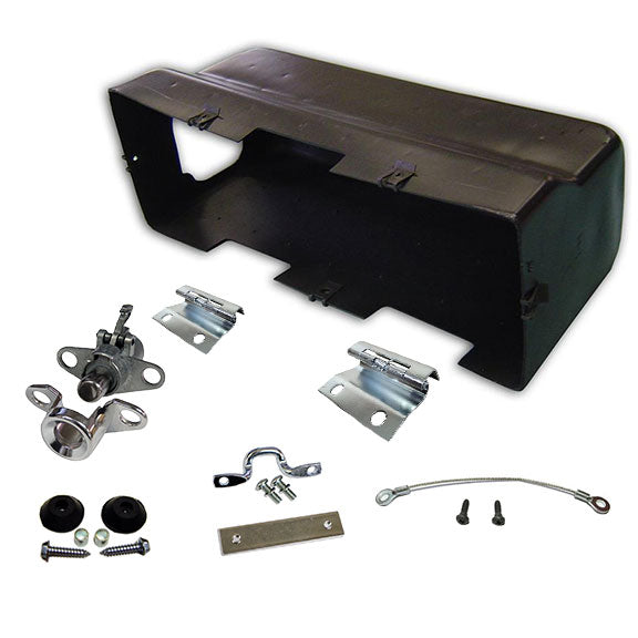 Glove Box Rebuild Kit w/Fuse Hole, 66-77 Ford Bronco