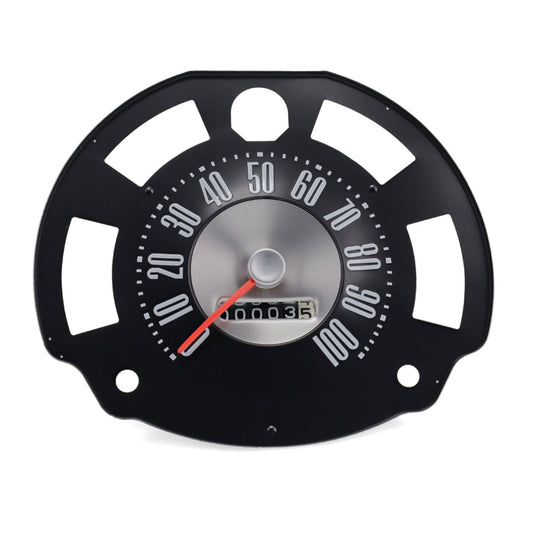 Bronze speedometer gauge with white markings for 1966-77 Ford Bronco, front view