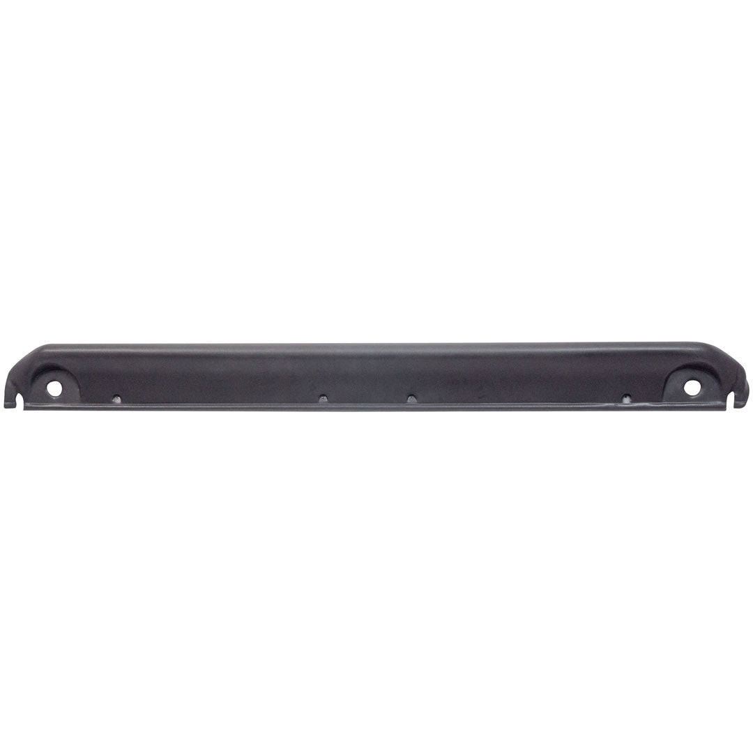 Black vinyl dash pad with textured surface for 1966-67 Ford Bronco, front view