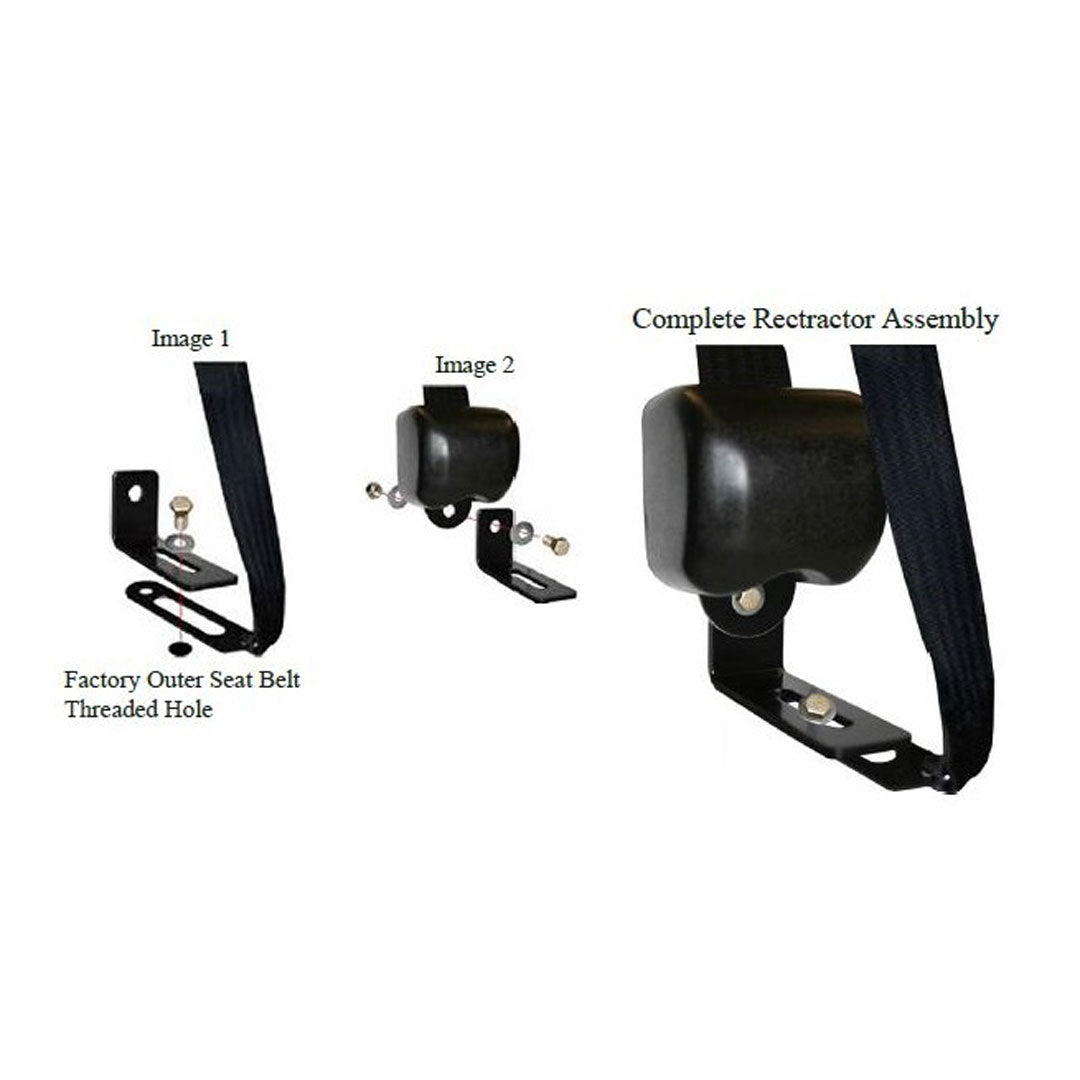 Gray 3-point Shoulder Seat Belts, 1966-77 Ford Bronco