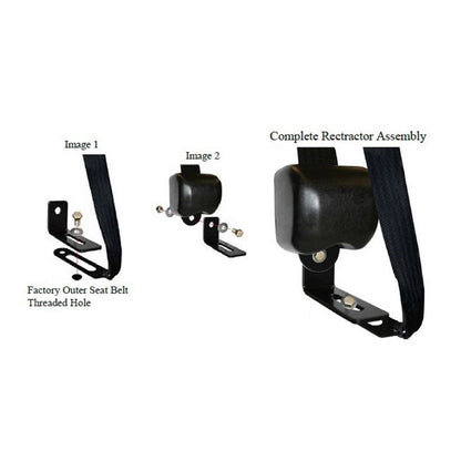 Gray 3-point Shoulder Seat Belts, 1966-77 Ford Bronco