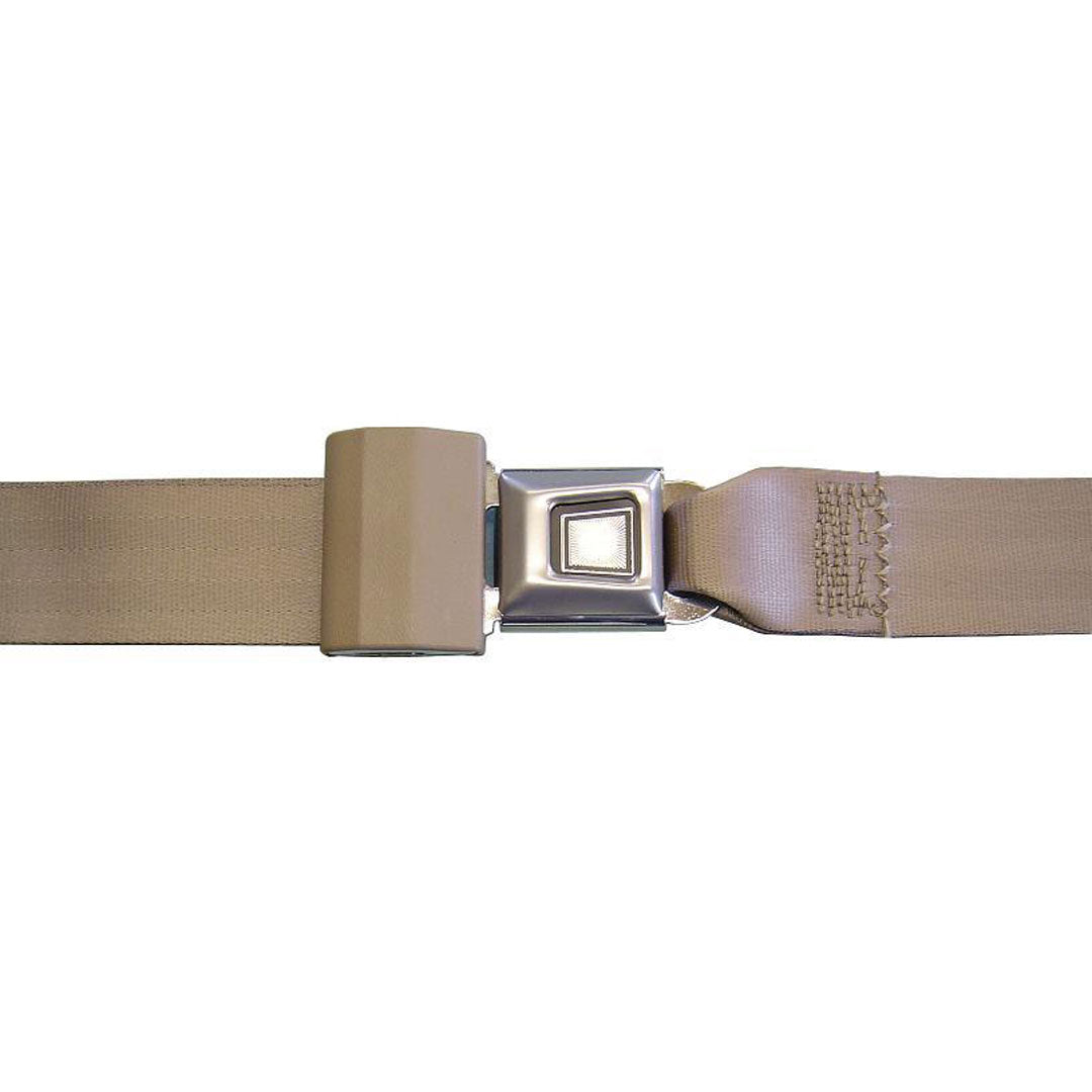 Tan Lap Seat Belt with Mounting Bolts