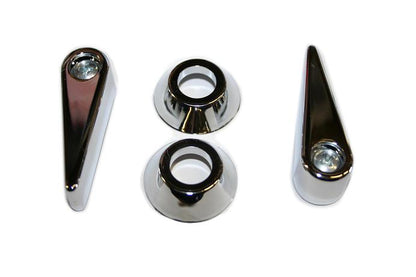 Chrome Front Bucket Seat Back Release Levers, 66-77 Ford Bronco