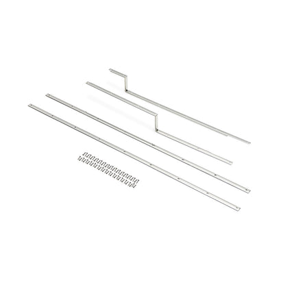 Carpet Hold Down Strips, Set of 4, 1966-77 Ford Bronco, Polished or Black