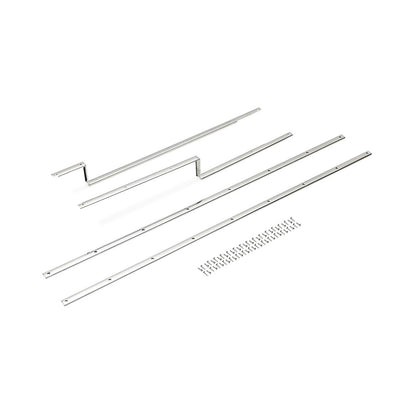 Carpet Hold Down Strips, Set of 4, 1966-77 Ford Bronco, Polished or Black