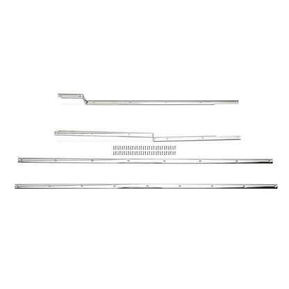 Carpet Hold Down Strips, Set of 4, 1966-77 Ford Bronco, Polished or Black