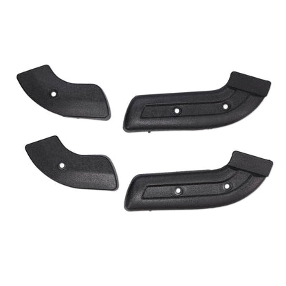 Front Seat Hinge Covers, Black, 1968-77 Ford Bronco