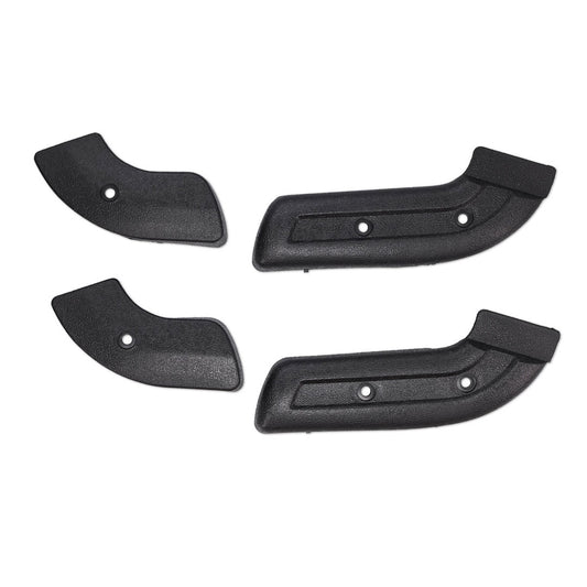 Front Seat Hinge Covers, Black, 1968-77 Ford Bronco