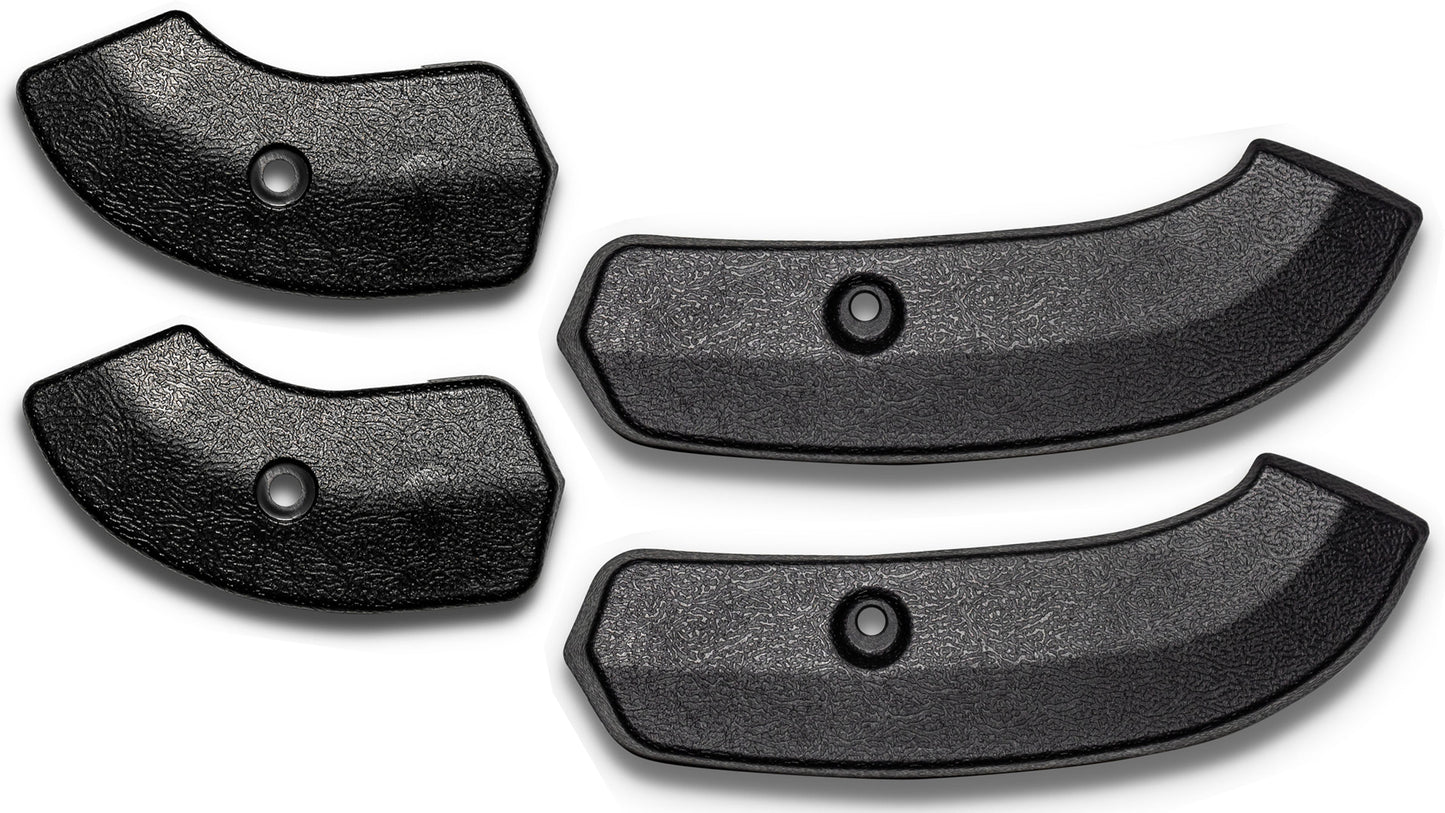 Black Front Bucket Seat Hinge Covers, 66-67 Ford Bronco