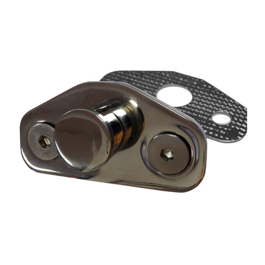 Door Striker Post - Round, Stainless, 66-67