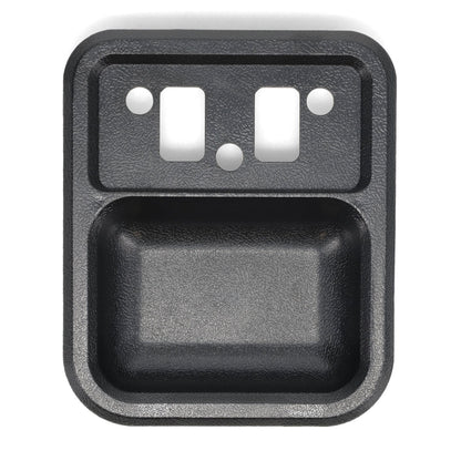 Black steel door cup for classic Ford Bronco, side view