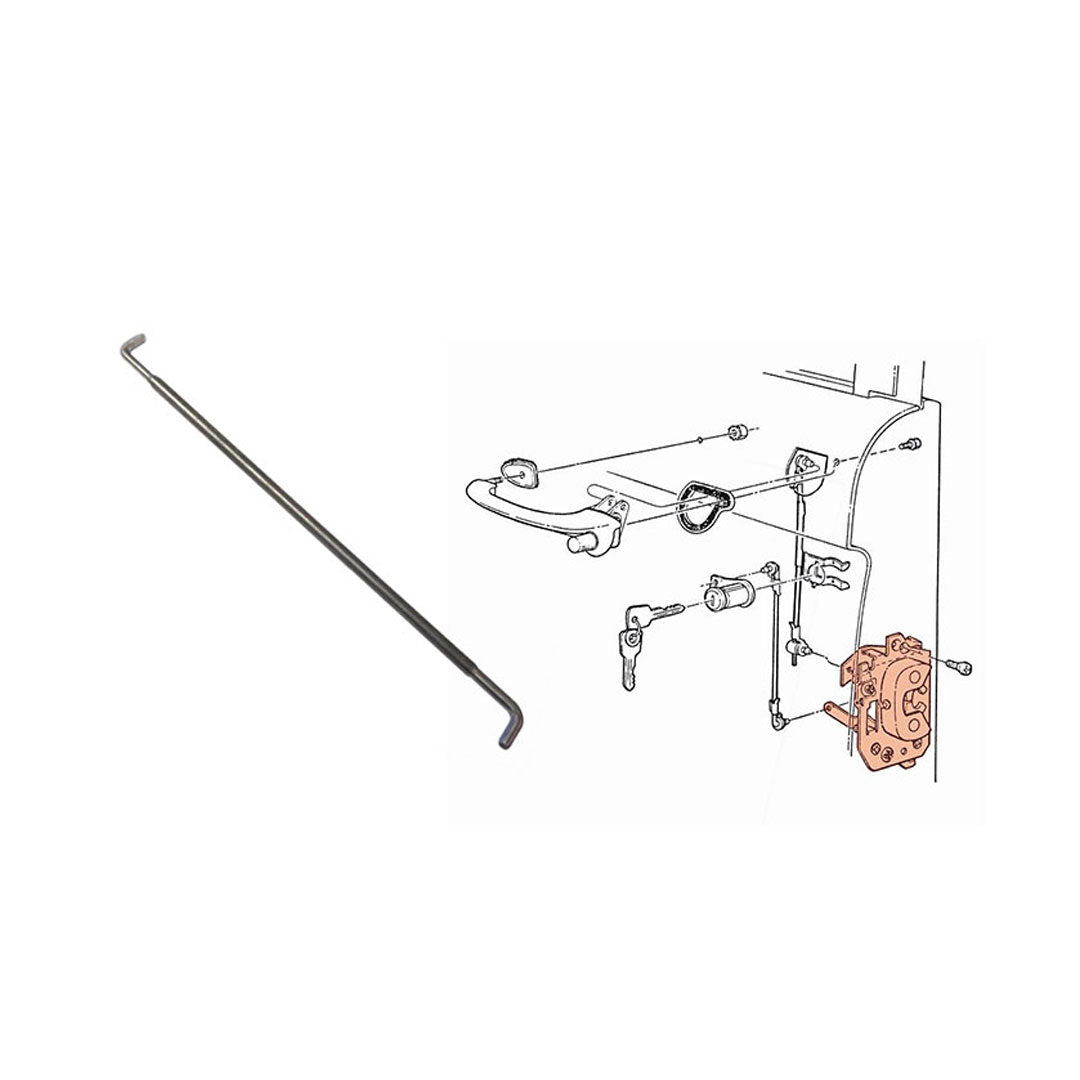 Door Rod - Driver or Passenger (Key/Latch)