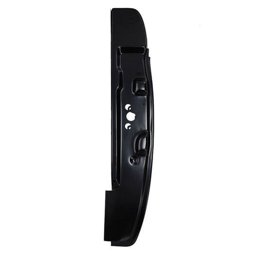 Driver side rear door pillar post for classic Ford Bronco, metal construction with bolt holes, side 