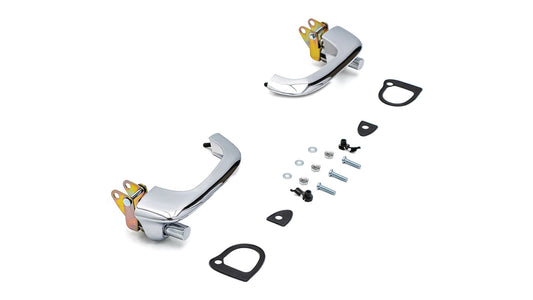 Chrome-plated OE-style door handles for classic Ford Bronco, front view