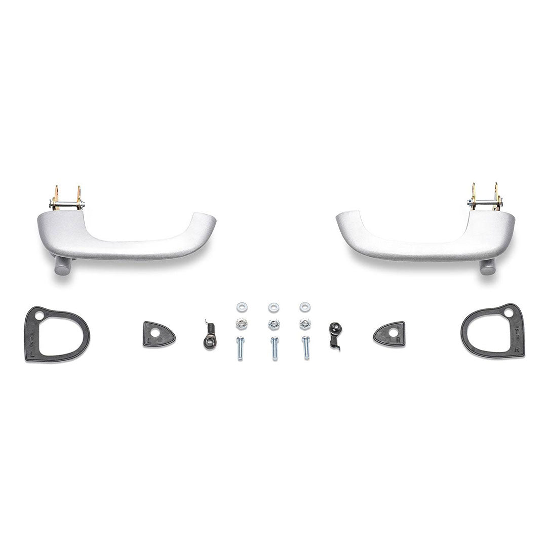 OE Quality Outer Door Handles Satin Finish Pair, 1966-77 Ford Bronco