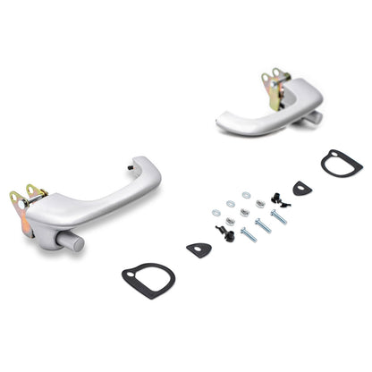 OE Quality Outer Door Handles Satin Finish Pair, 1966-77 Ford Bronco