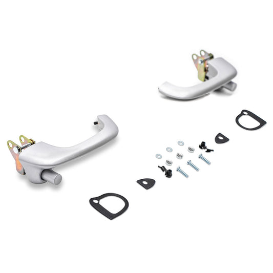 OE Quality Outer Door Handles Satin Finish Pair, 1966-77 Ford Bronco