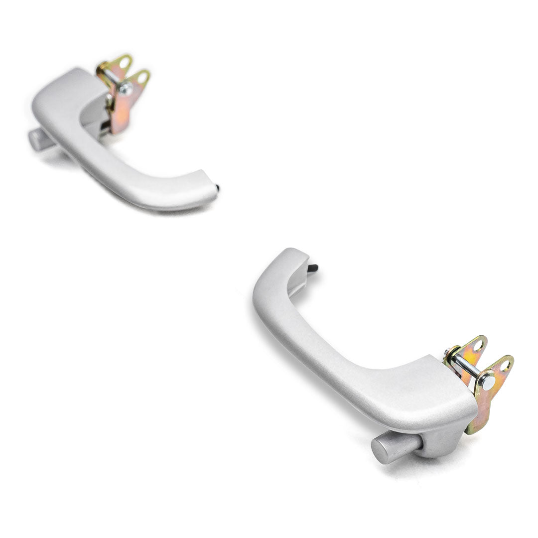OE Quality Outer Door Handles Satin Finish Pair, 1966-77 Ford Bronco