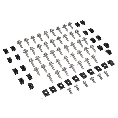 Stainless Fender and Grille Bolt and Clip Kit, 1966-77 Ford Bronco