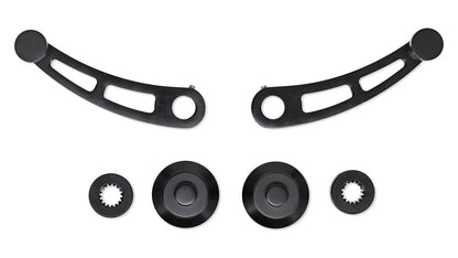 Black Billet Aluminum Window Handles