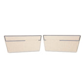 Door Panels, Deluxe, Solid Parchment, Pair, 1968-77 Ford Bronco