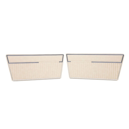 Door Panels, Deluxe, Solid Parchment, Pair, 1968-77 Ford Bronco