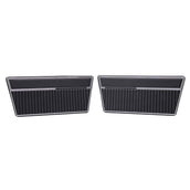 Door Panels - Deluxe, Solid Black, Pair, 1968-77 Ford Bronco