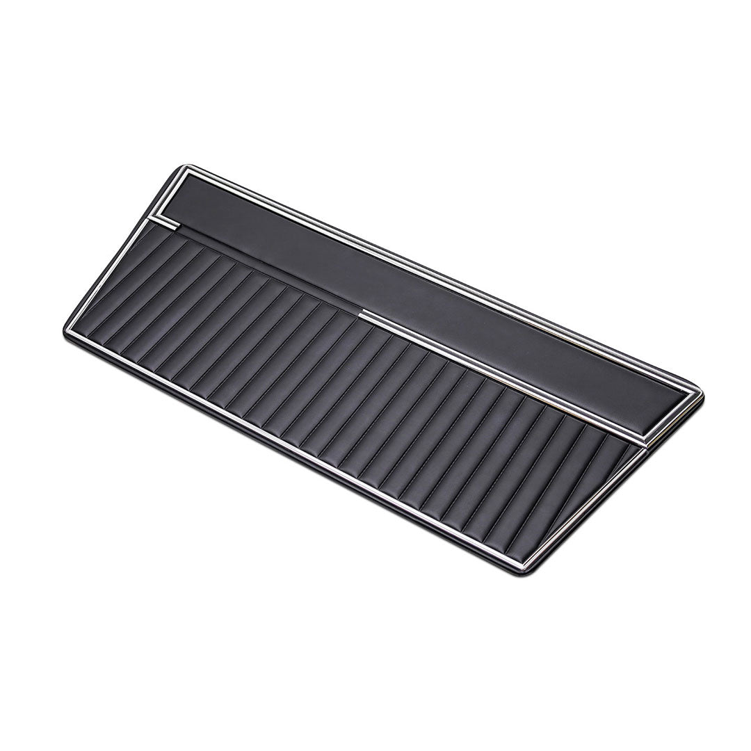 Door Panels - Deluxe, Solid Black, Pair, 1968-77 Ford Bronco