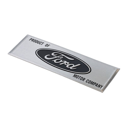 Black Ford Sticker Emblem for Inner Rocker, 1966-77 Ford Bronco