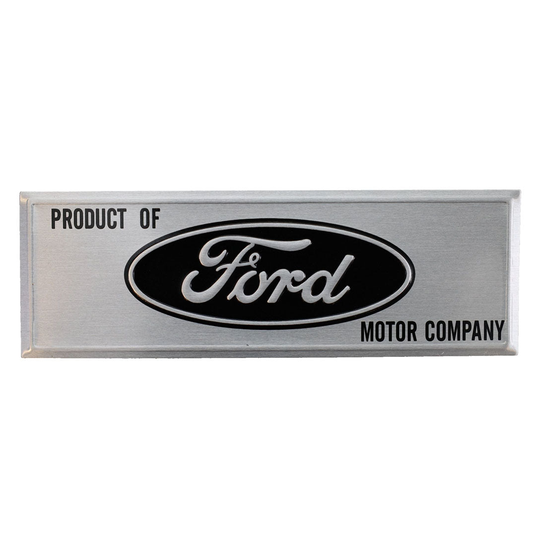 Black Ford Sticker Emblem for Inner Rocker, 1966-77 Ford Bronco